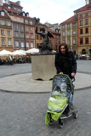 Z krótką wizytą w Warszawie. Z dzieckiem i w niepogodzie
