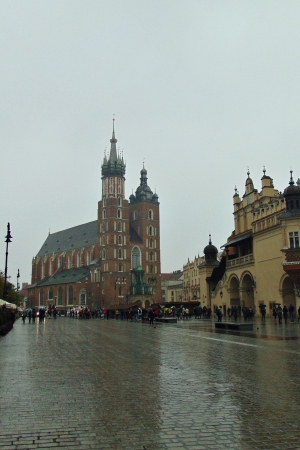 Deszczowy Kraków